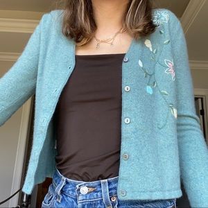 Embroidered Cardigan